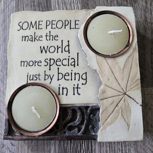 History & Heraldry 2018 Resin "Someone Special" Candle Holder Friends Gift